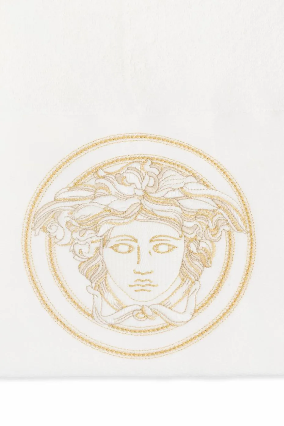 Versace Home WHITE Bath towel with "Medusa" head