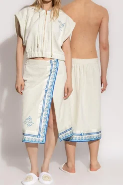Versace Home WHITE Bath towel with elastic