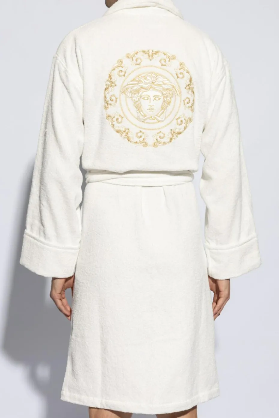 Versace Home WHITE Bathrobe with logo