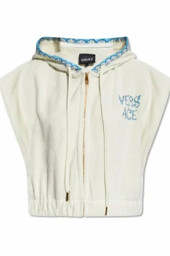 Versace Home WHITE Hooded vest