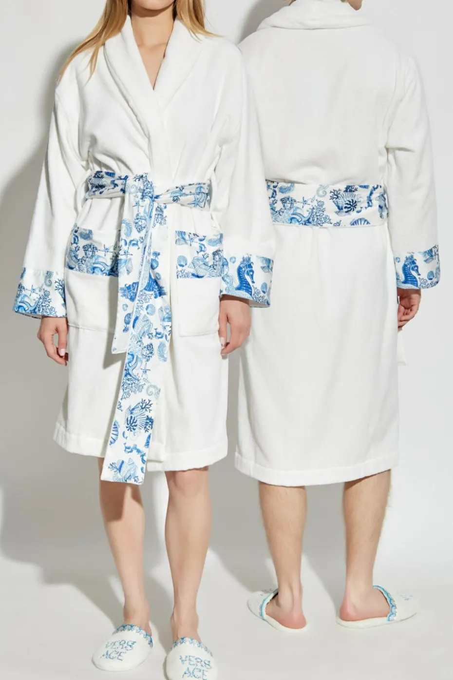 Versace Home WHITE Robe with belt