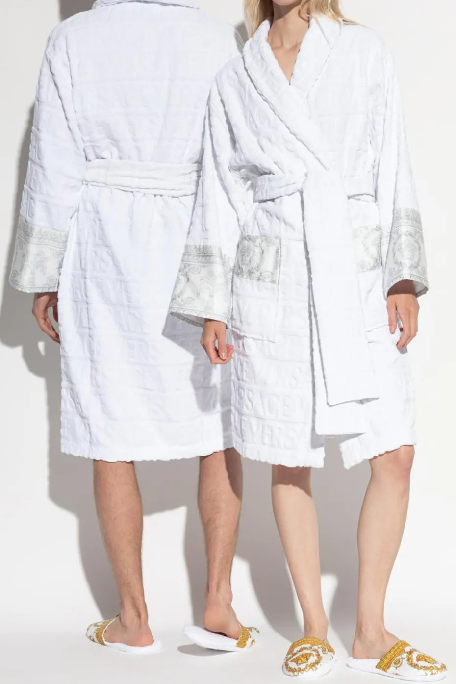 Versace Home WHITE Robe with belt