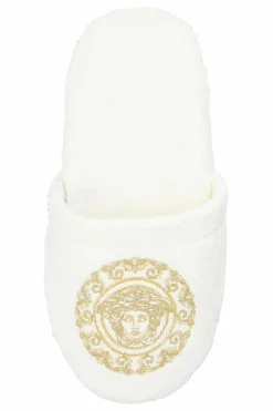 Versace Home WHITE Slippers with logo