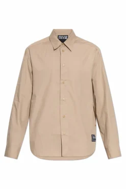 Versace Jeans Couture beige Shirt with logo patch