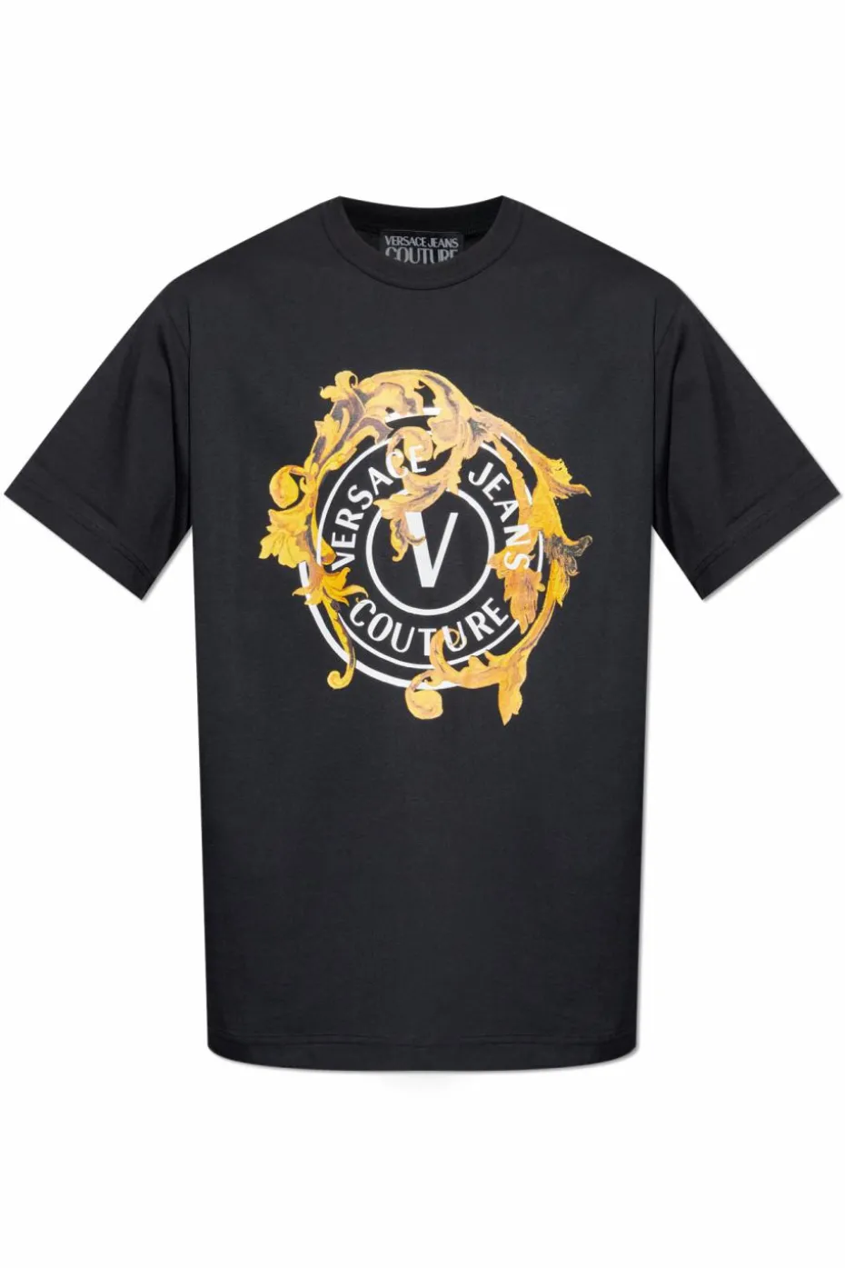 Versace Jeans Couture BLACK T-shirt with printed logo