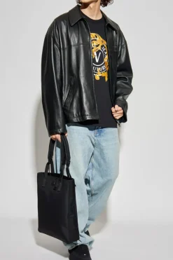 Versace Jeans Couture BLACK T-shirt with printed logo
