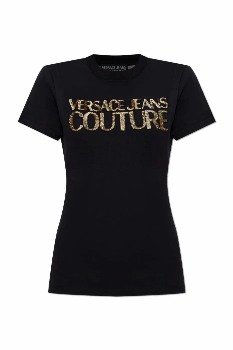 Versace Jeans Couture BLACK T-shirt with back cut-out