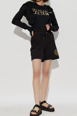 Versace Jeans Couture BLACK T-shirt with back cut-out