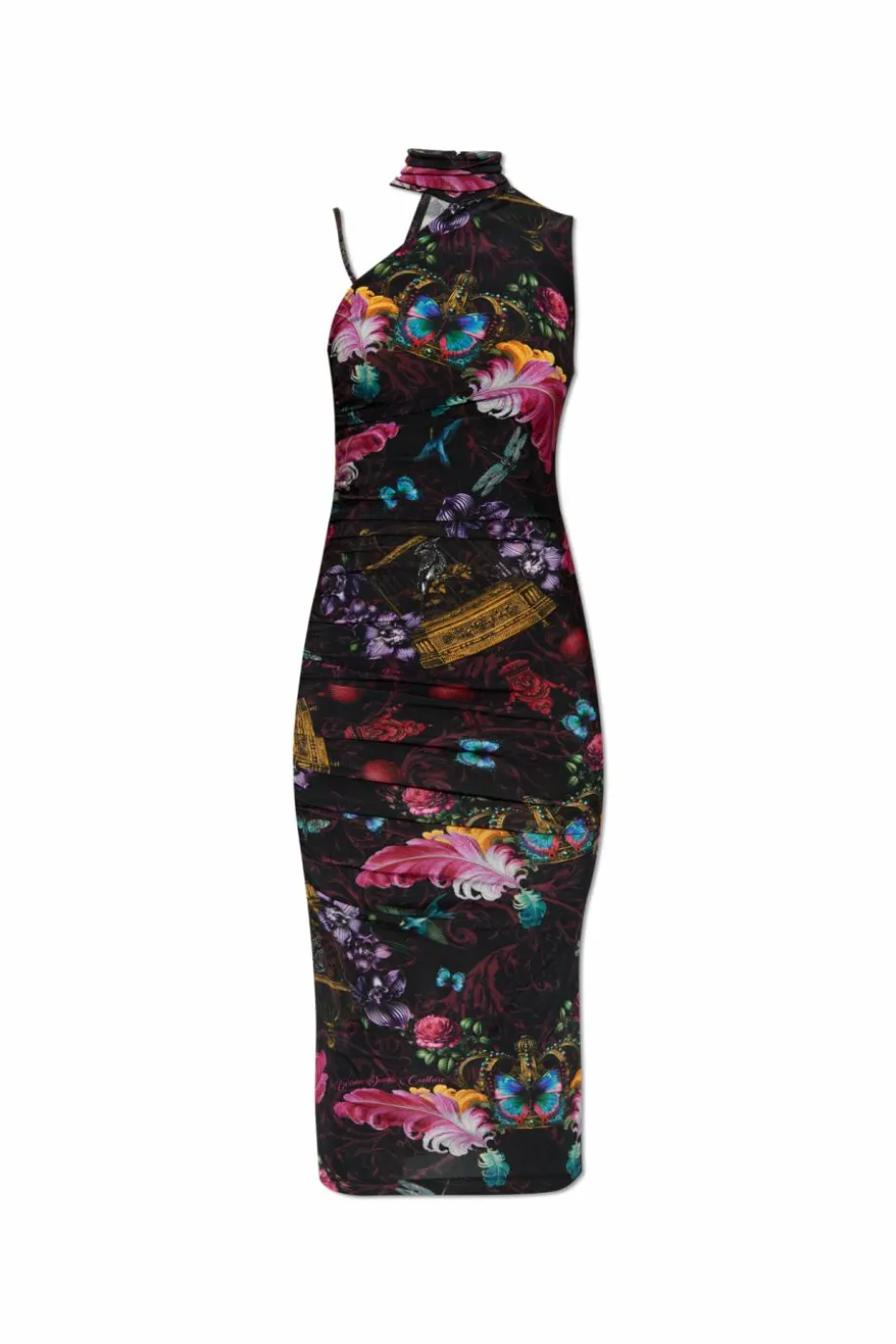 Versace Jeans Couture BLACK Dress with colorful print