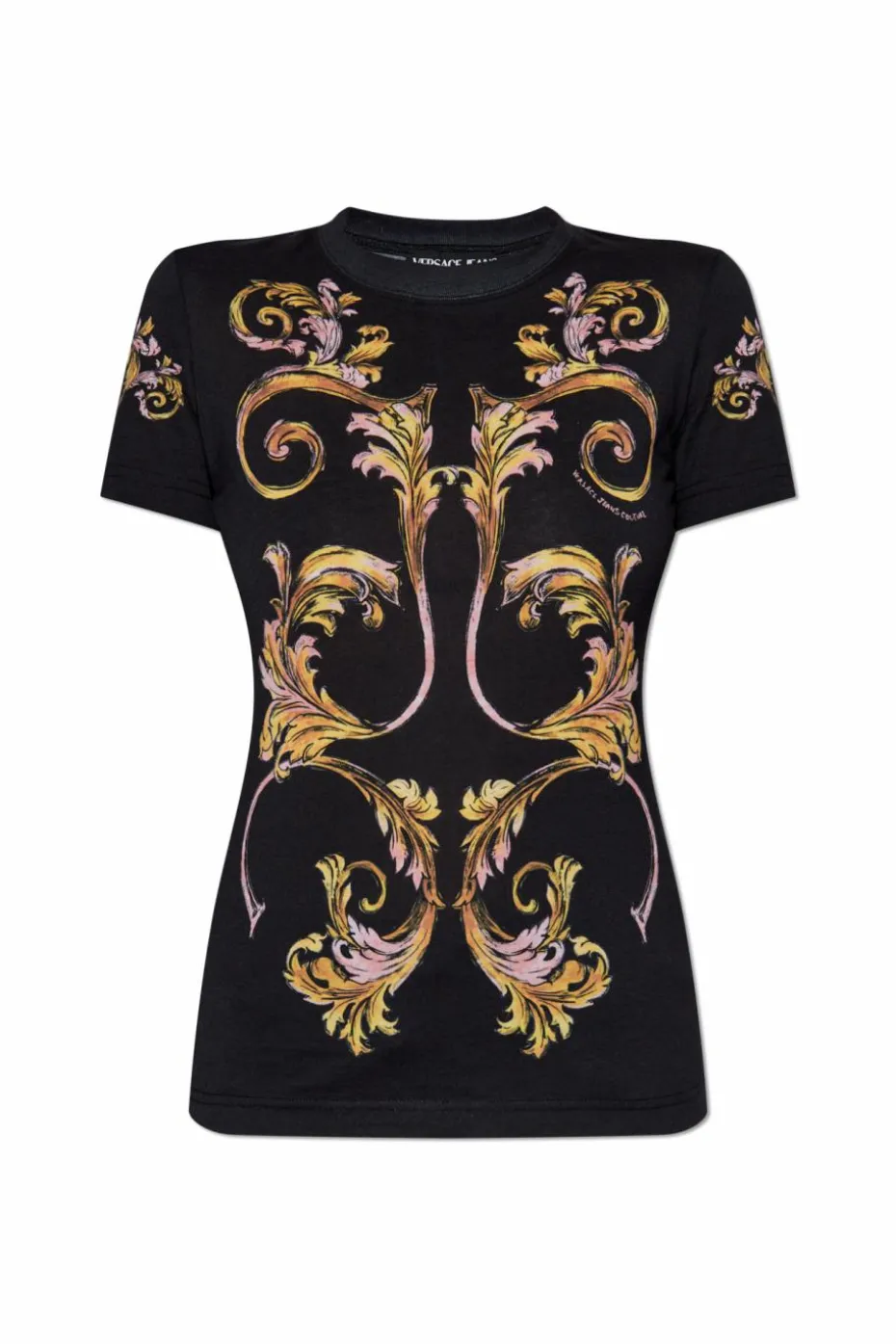 Versace Jeans Couture BLACK T-shirt with Barocco print