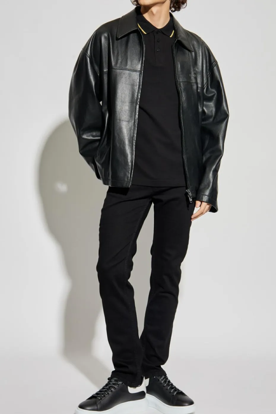 Versace Jeans Couture BLACK Polo with embroidered logo