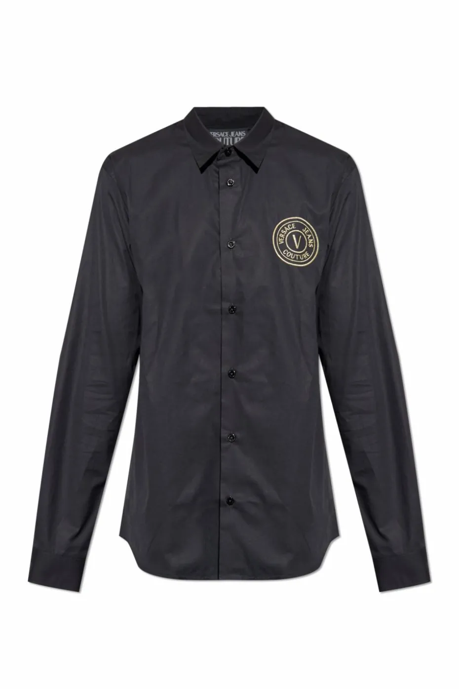 Versace Jeans Couture BLACK Shirt with embroidered logo