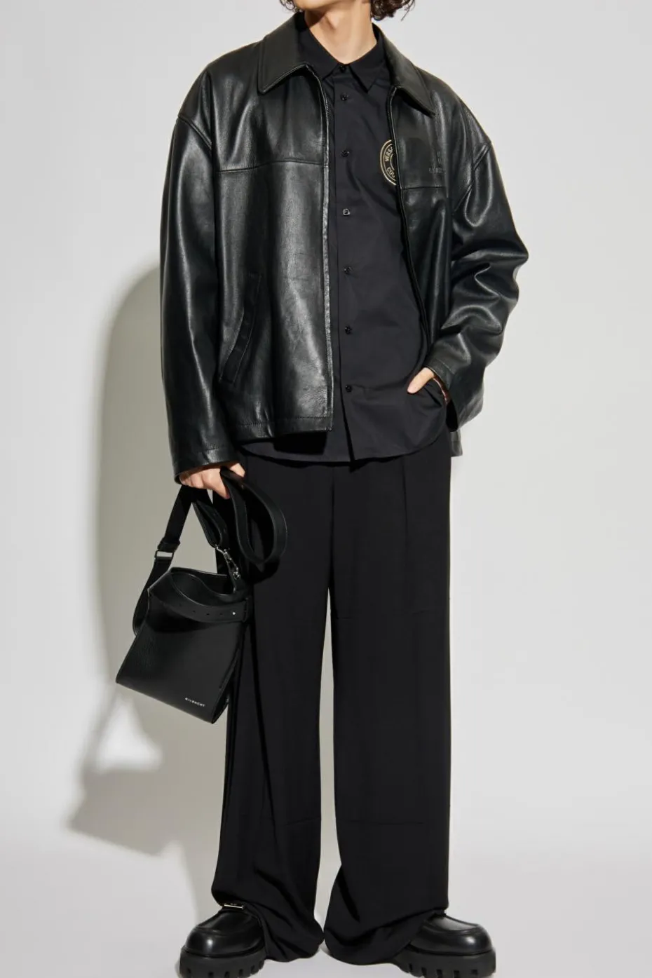 Versace Jeans Couture BLACK Shirt with embroidered logo