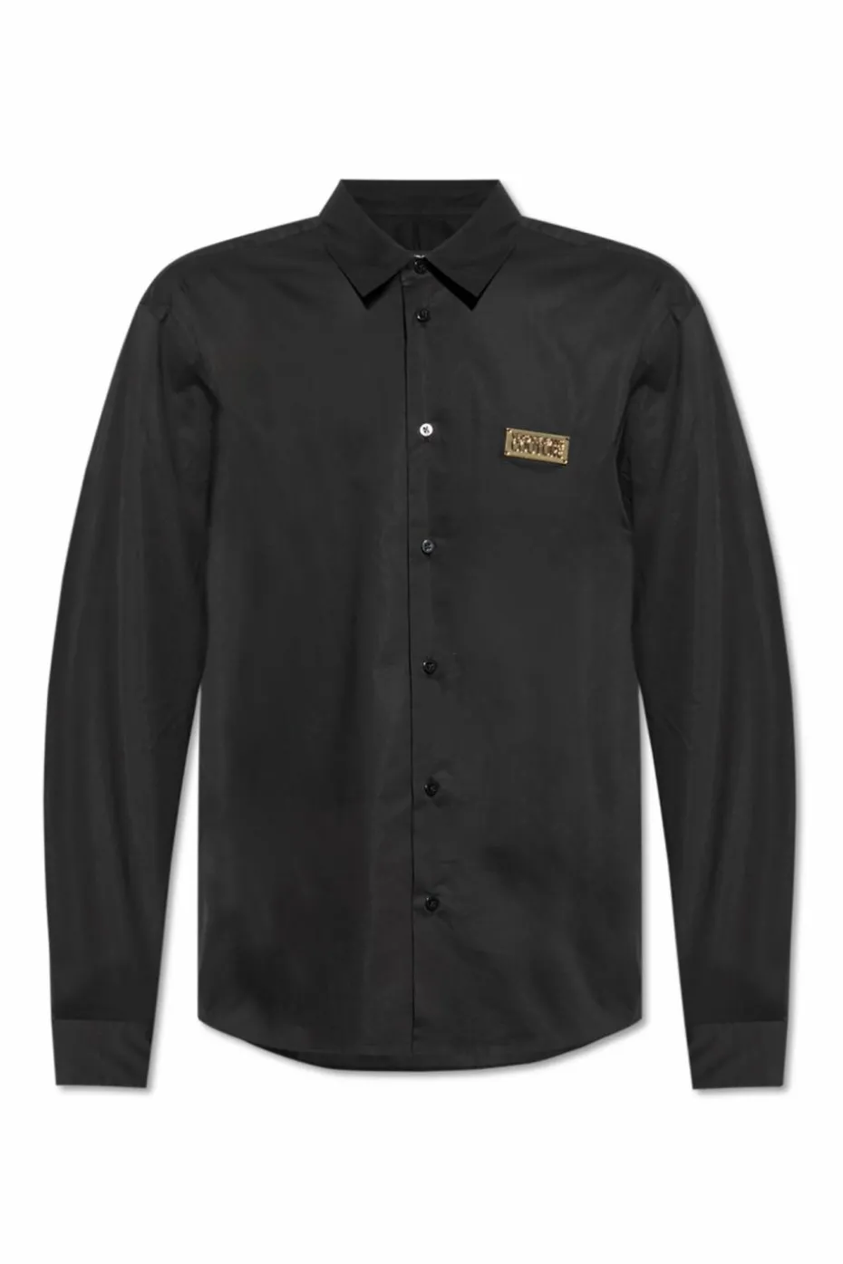 Versace Jeans Couture BLACK Shirt with logo applique