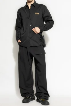 Versace Jeans Couture BLACK Shirt with logo applique