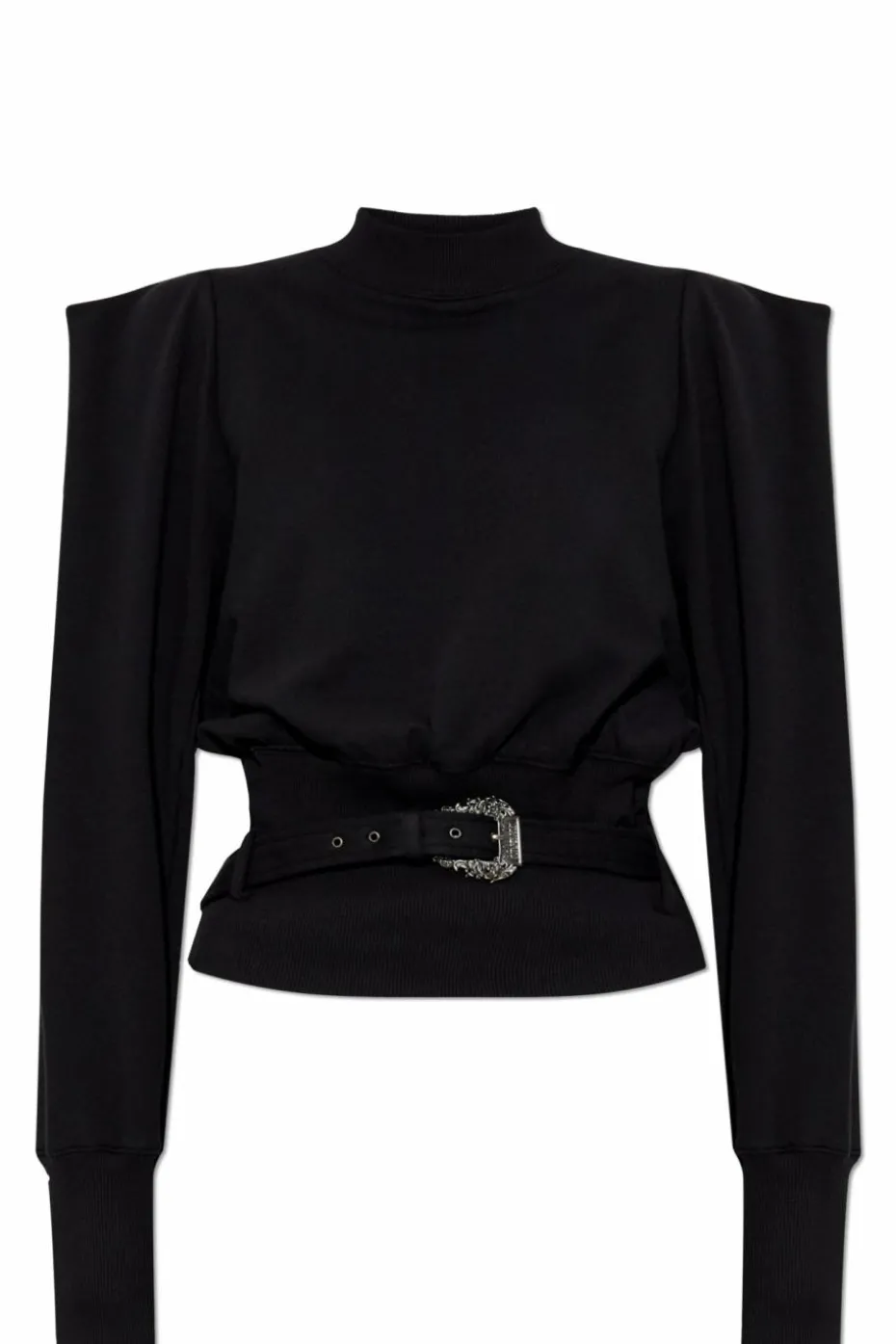 Versace Jeans Couture BLACK Sweatshirt with a belt