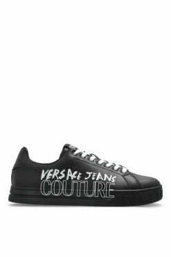 Versace Jeans Couture BLACK Sneakers with printed logo