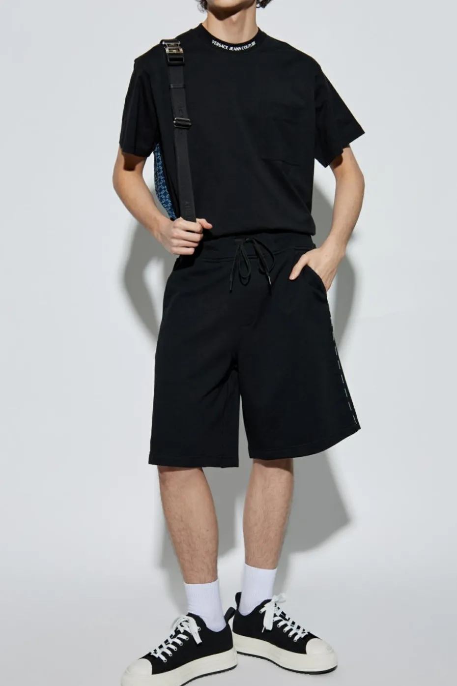 Versace Jeans Couture BLACK Logo shorts