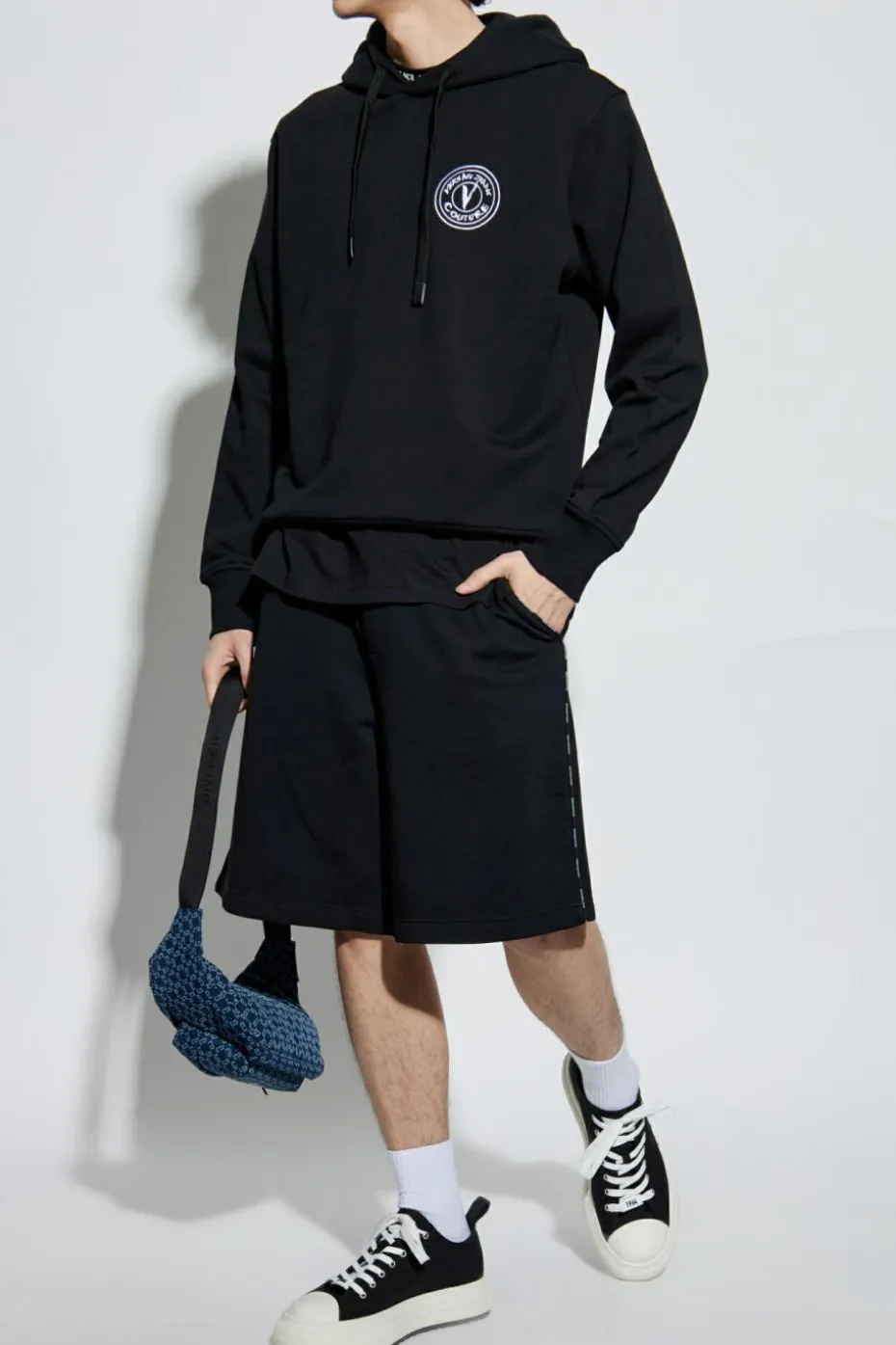 Versace Jeans Couture BLACK Sweatshirt with logo