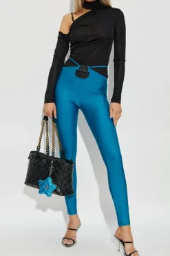Versace Jeans Couture BLACK Bodysuit with a stand-up collar
