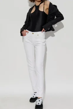 Versace Jeans Couture BLACK Off-the-shoulder bodysuit