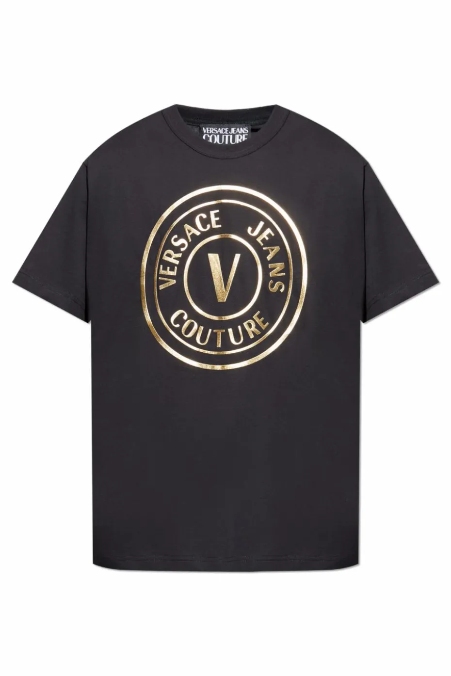 Versace Jeans Couture BLACK T-shirt with printed logo