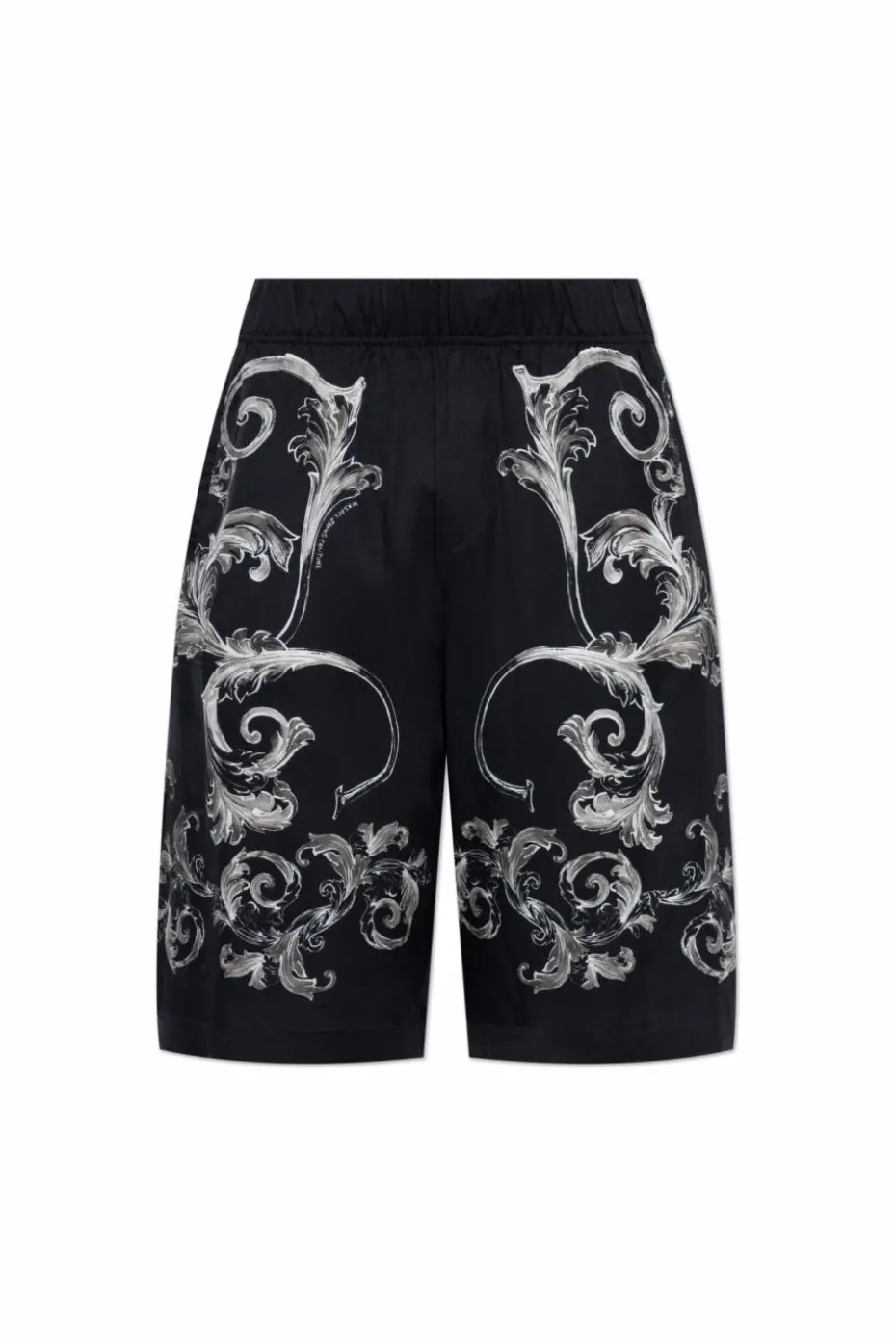 Versace Jeans Couture BLACK Shorts with barocco print