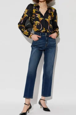 Versace Jeans Couture BLACK Shirt with barocco print