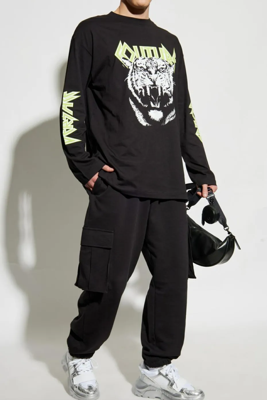 Versace Jeans Couture BLACK Long sleeve T-shirt