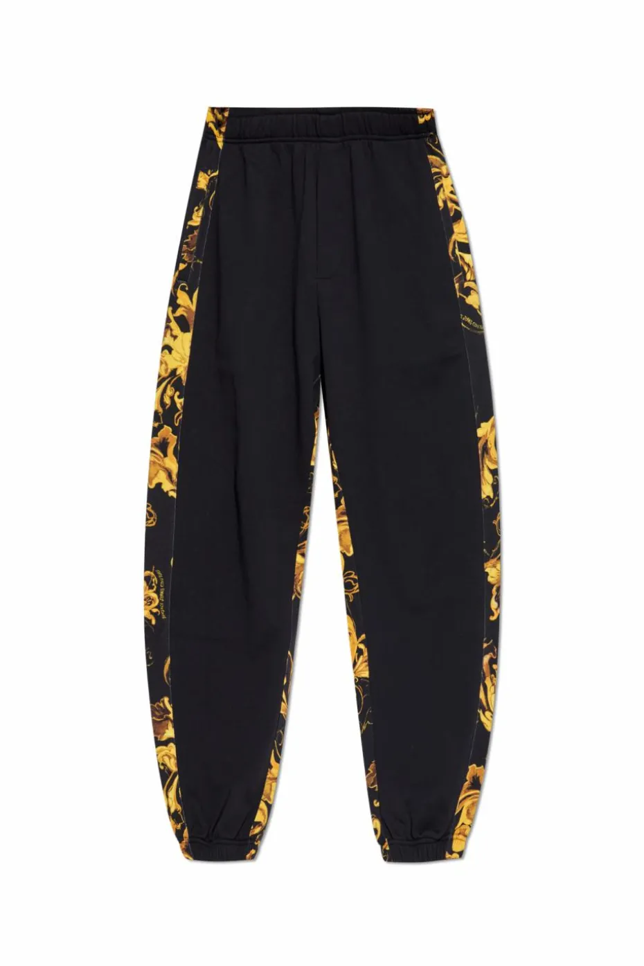 Versace Jeans Couture BLACK Sweatpants with 'Barocco' print