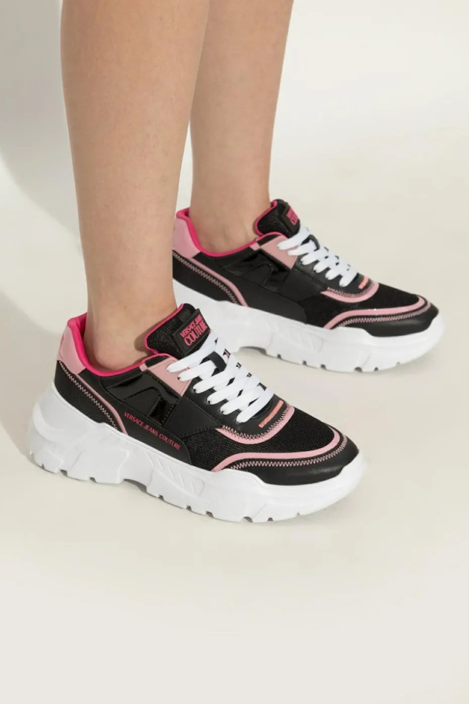 Versace Jeans Couture BLACK Sneakers with logo