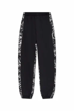 Versace Jeans Couture BLACK Sweatpants with "Barocco" print