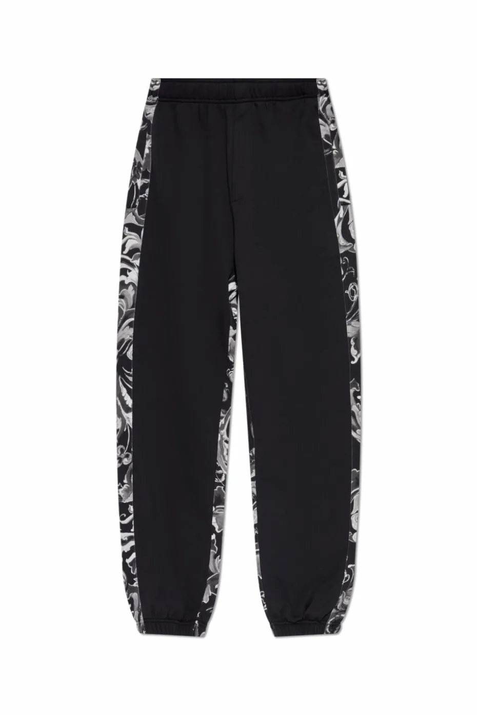 Versace Jeans Couture BLACK Sweatpants with "Barocco" print