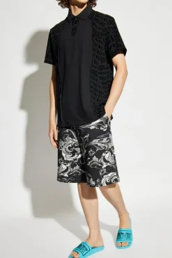 Versace Jeans Couture BLACK Polo with logo