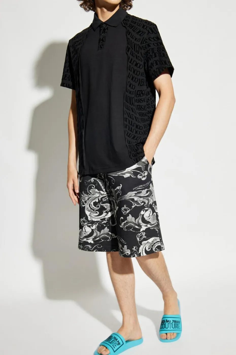 Versace Jeans Couture BLACK Polo with logo
