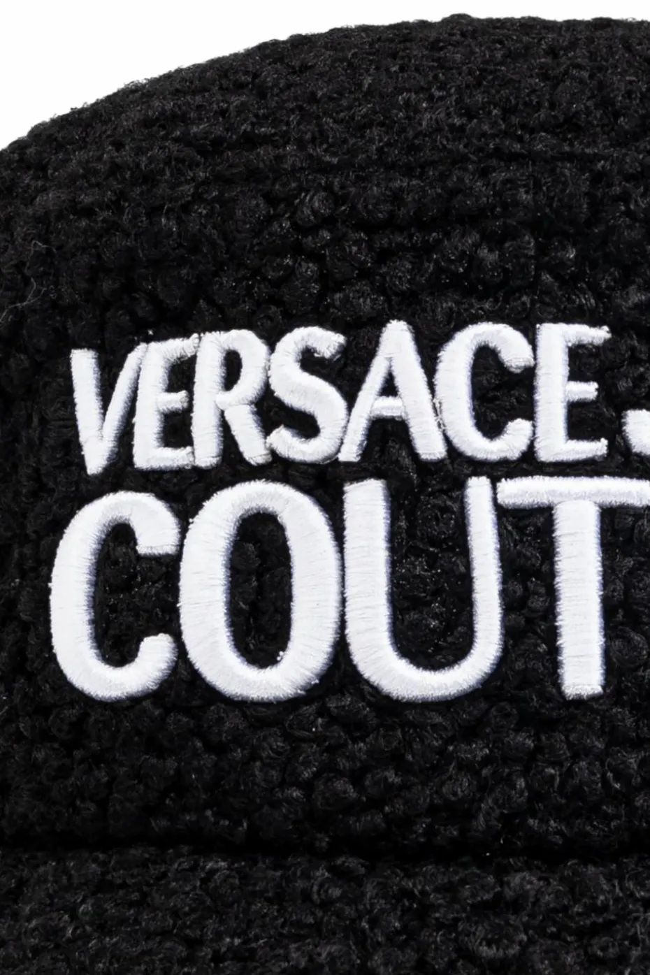Versace Jeans Couture BLACK Hat with embroidered logo