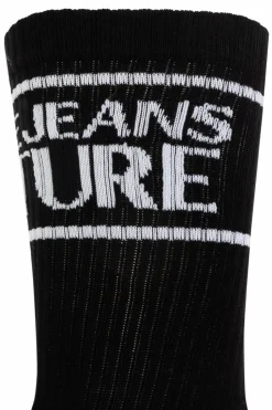 Versace Jeans Couture BLACK Cotton socks with logo