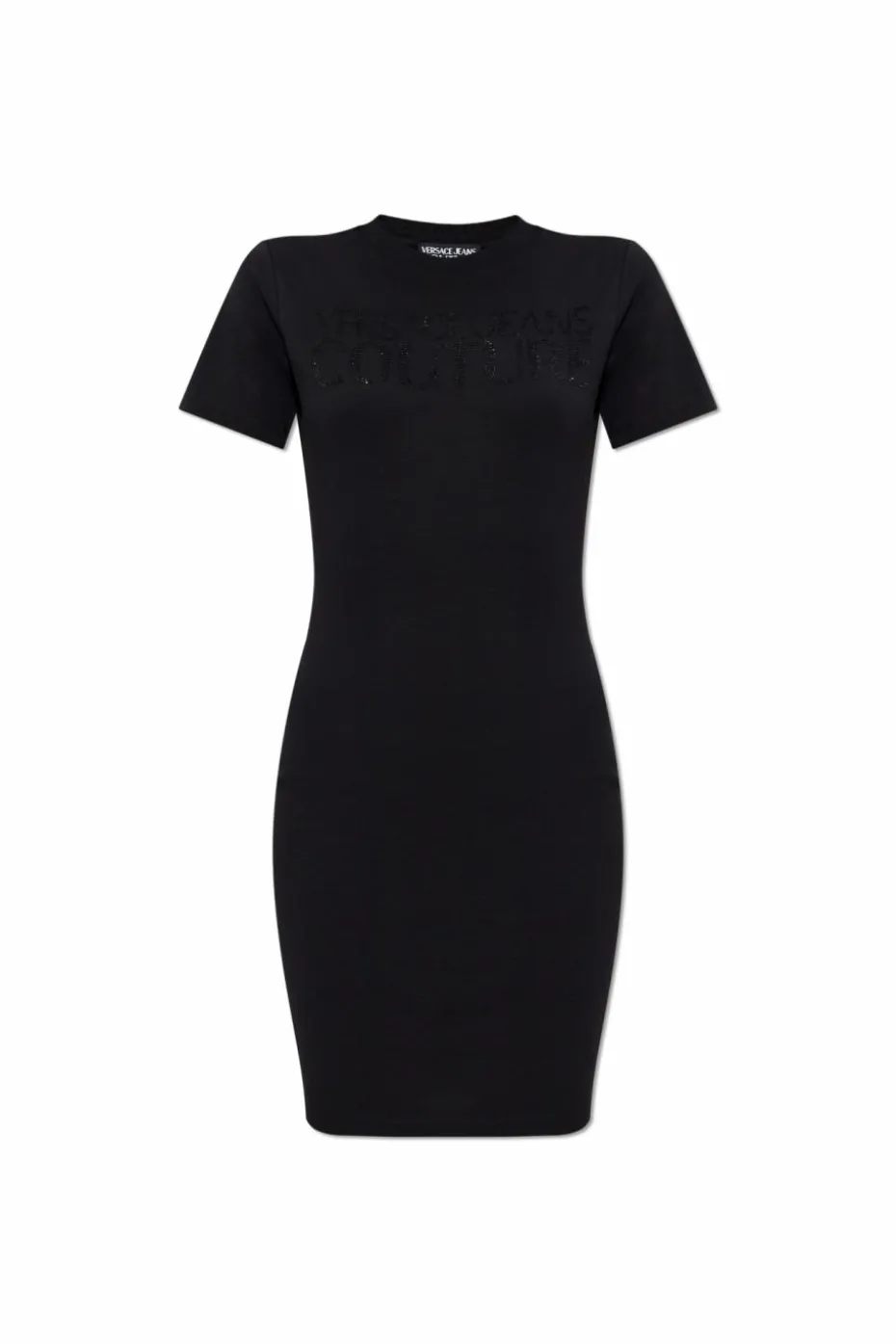 Versace Jeans Couture BLACK Dress with shimmering appliqués