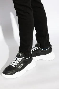 Versace Jeans Couture BLACK Sneakers with printed logo