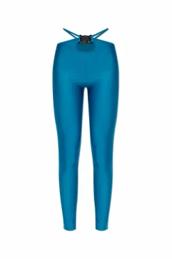 Versace Jeans Couture BLUE Leggings with logo appliquƩ
