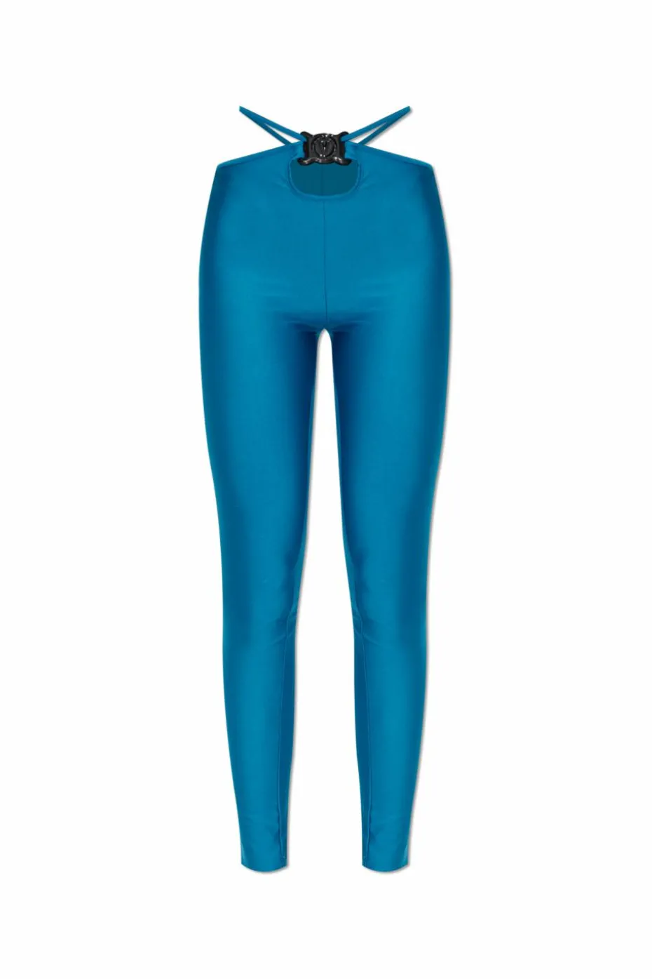 Versace Jeans Couture BLUE Leggings with logo appliqué