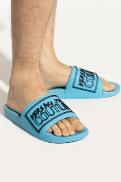 Versace Jeans Couture BLUE Slides with logo