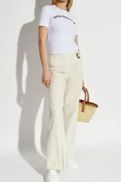 Versace Jeans Couture cream Pants with belt