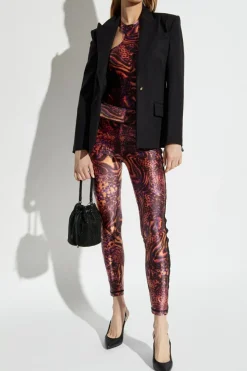 Versace Jeans Couture MULTICOLOUR Leggings with animal print