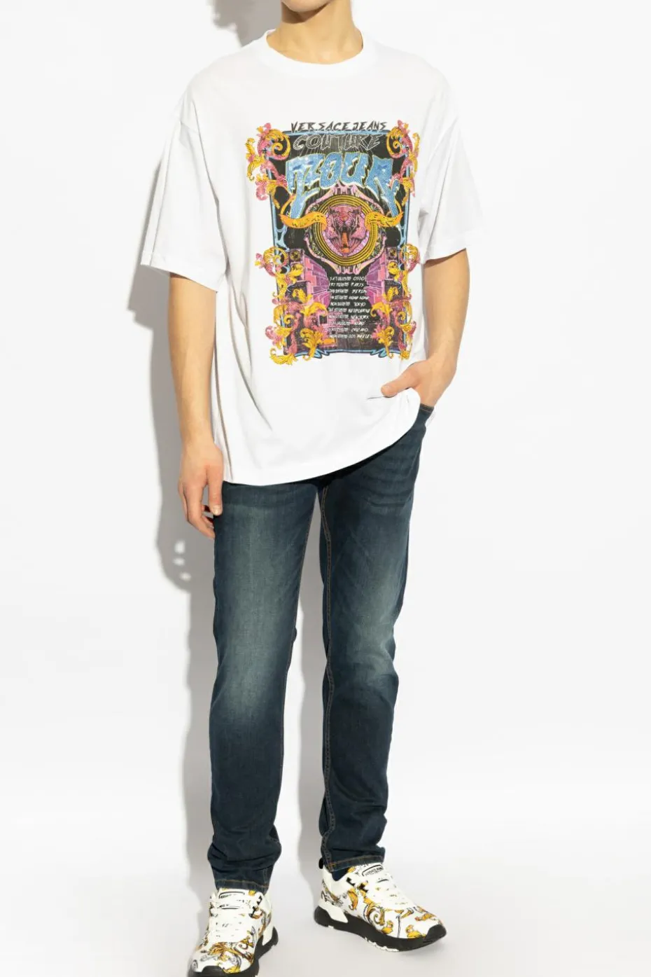 Versace Jeans Couture NAVY BLUE Tapered leg jeans