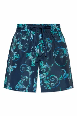 Versace Jeans Couture NAVY BLUE Shorts with logo