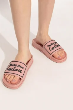 Versace Jeans Couture PINK Rubber slides with logo