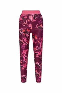 Versace Jeans Couture PINK Leggings with 'Barocco' print