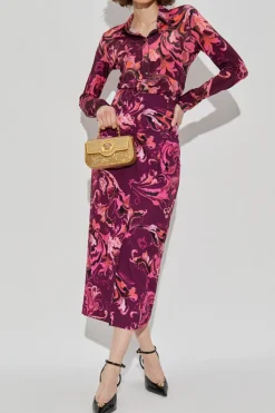 Versace Jeans Couture PINK Skirt with back slit