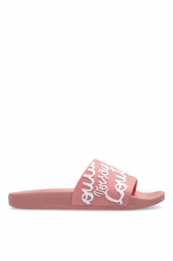 Versace Jeans Couture PINK Rubber slides with logo